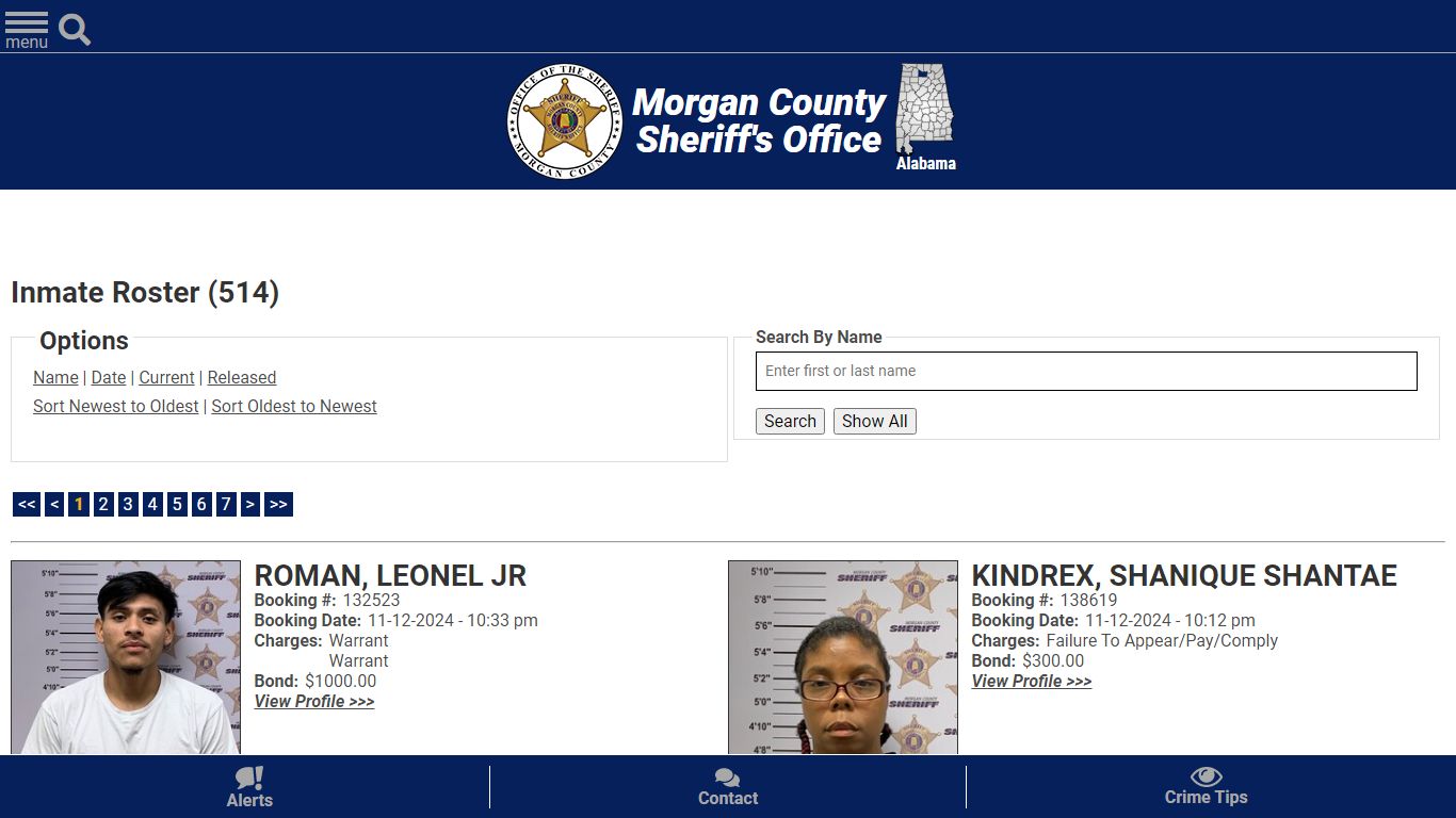 Inmate Roster (504) - Morgan County Sheriff, Al